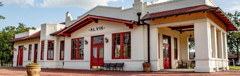 An old building in Alvin, Texas.