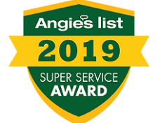 Badge for Angie's List Super Service Award.