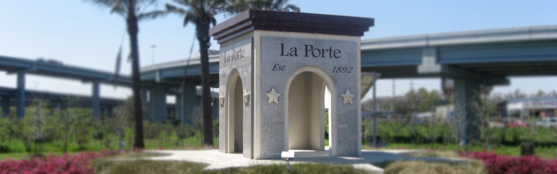 A monument in La Porte, Texas.