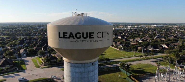 League City, Texas water tower.