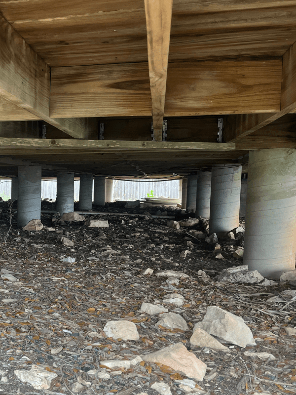 Pier and beam foundation